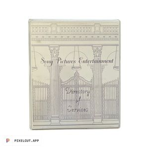 Sony Pictures Entertainment 3 ring corporate phone notebook from the 1990s.